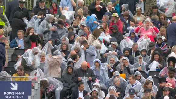 King Charles' coronation Crowd