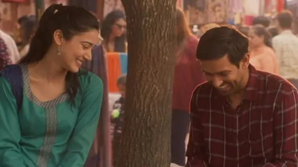 Medha Shankar and Vikrant Massey in '12th Fail'.