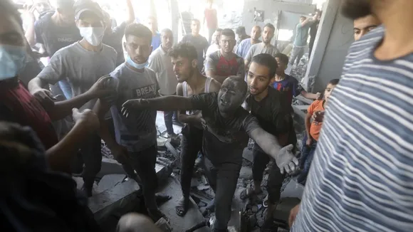 Palestinian man rescued from under the rubble