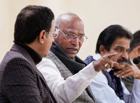 Congress President Mallikarjun Kharge KC Venugopal