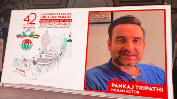 Actor Pankaj Tripathi will be on display at a mega parade in the American city that will celebrate the country’s 78th independence day.