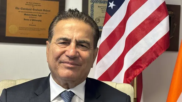 US India Strategic and Partnership Forum President and CEO Mukesh Aghi during an interview with PTI, in Washington