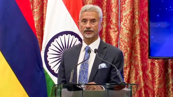 External Affairs Minister S. Jaishankar speaks during a programme for the inauguration of developmental projects and exchange of MoUs, in Mauritius, Tuesday, July 16, 2024.