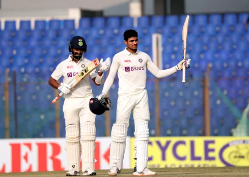 Shubman Gill Century Cheteshwar Pujara Cricket India