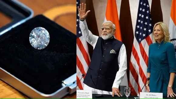 Diamond gifted by Narendra Modi to Jill Biden