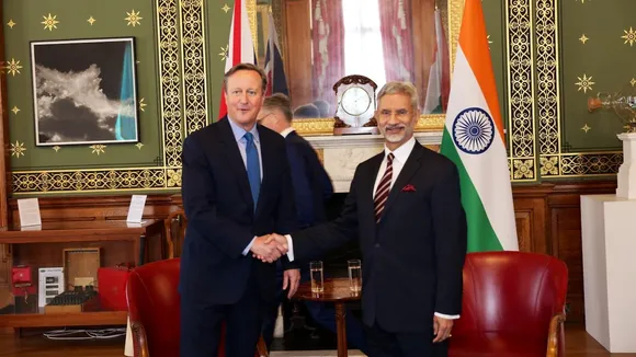 David Cameron and S Jaishankar
