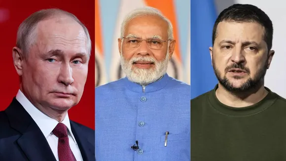 Vladimir Putin Narendra Modi Volodymyr Zelenskyy