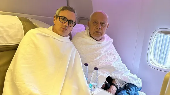 Farooq abdullah and Omar Abdullah leaving for Umrah