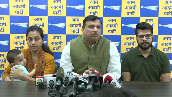 AAP Rajya Sabha MP Sanjay Singh appealed to people to contribute for a crowdfunding initiative on Friday