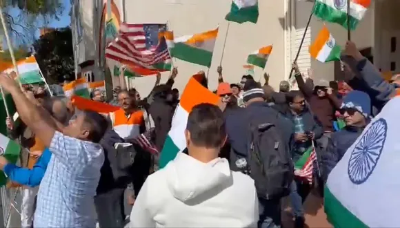 Rally in support of India at San Francisco Consulate