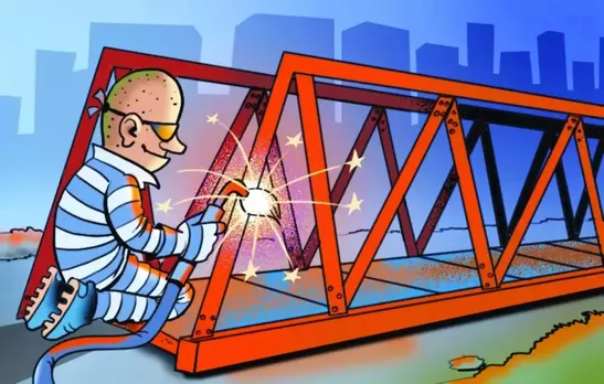 Adani bridge stolen
