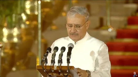Rao Inderjit Singh takes oath as Union Cabinet Minister in the Modi Cabinet 2024