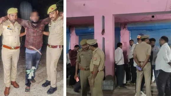 Police take away Chandan Verma after he sustained injuries on his right leg following an encounter with the police early Saturday morning, Oct. 5, 2024.
