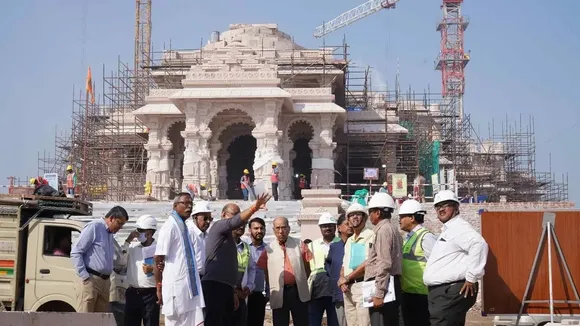 ram temple Larsen and Toubro Nripendra Mishra