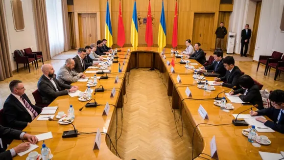 Ukraine foreign minister holds talks with chinese envoy