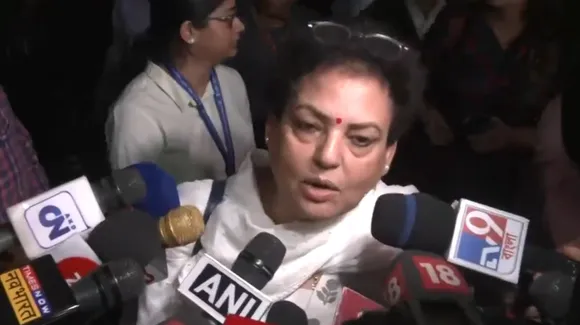 NCW Chairperson Rekha Sharma arrives at Kolkata airport
