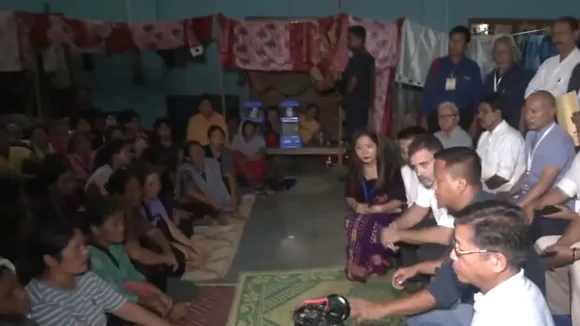 Rahul gandhi Churachandpur Manipur