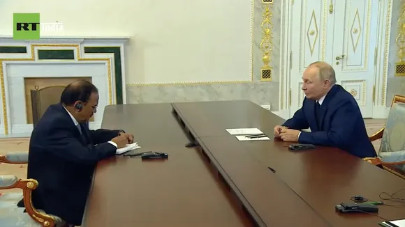  NSA Ajit Doval meets Russina President Vladimir Putin
