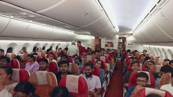 A flight carrying 235 Indian nationals takes off from Tel Aviv, Israel