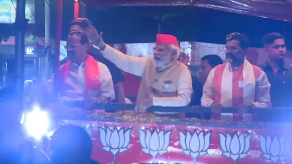 PM Modi mega roadshow in Bengaluru