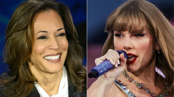 Kamala Harris and Taylor Swift