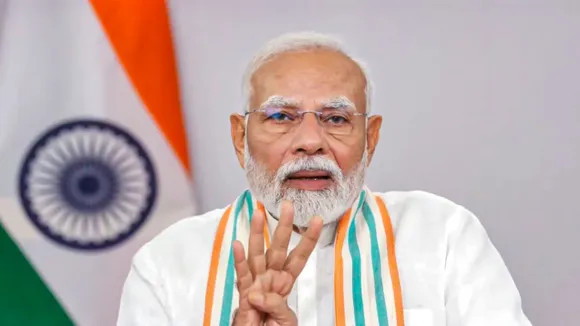 Prime Minister Narendra Modi during the launch of Jal Sanchay Jan Bhagidari initiative, Friday, Sept. 6, 2024.
