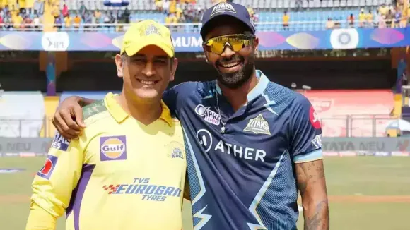 Mahendra Singh Dhoni Hardik Pandya M S Dhoni CSK GT IPL