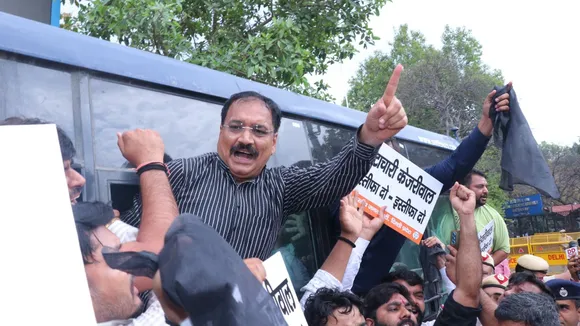 Virendra Sachdeva Delhi BJP Protest