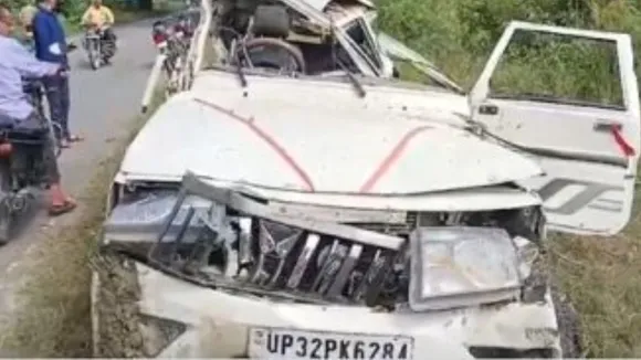 An SUV rammed into a tree on Khargupur-Itiyathok road, on Friday