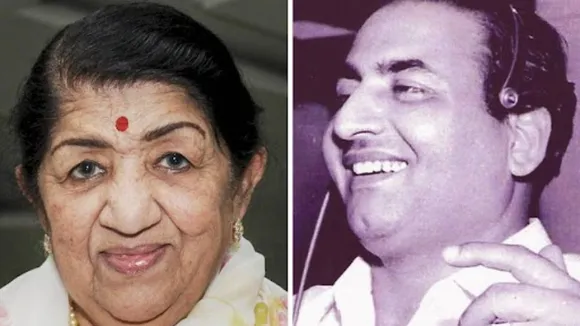 Lata Mangeshkar and Mohammed Rafi