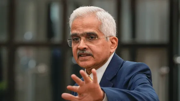 Reserve Bank of India (RBI) Governor Shaktikanta Das addresses a press conference