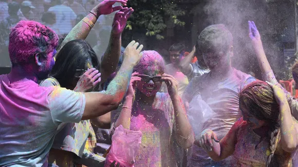 Holi celebration