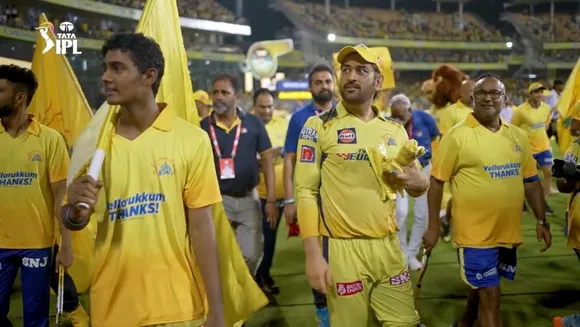 Lap of honour for MS Dhoni at Chepauk