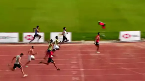 Manikanta H H 100m national Record