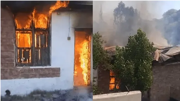 Massive fire in a remote mountainous region of Pakistan’s Khyber Pakhtunkhwa province