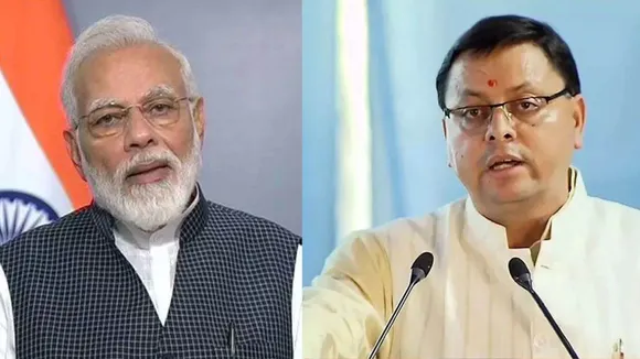Narendra Modi Pushkar Singh Dhami