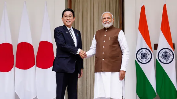Fumio Kishida and Narendra Modi