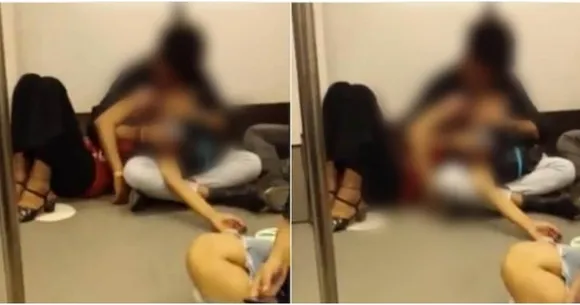 Delhi Metro kissing video