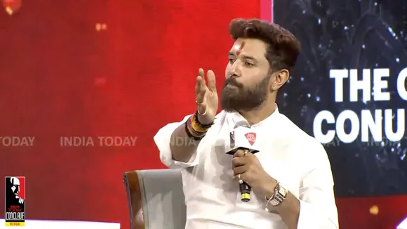Chirag Paswan at India Today Conclave on September 25, 2024