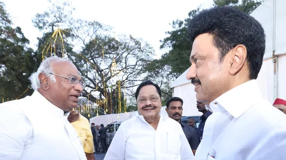 Mallikarjun Kharge with MK Stalin