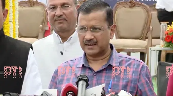 Delhi Chief Minister Arvind Kejriwal inaugurated a three-lane flyover at Moti Nagar on Wednesday