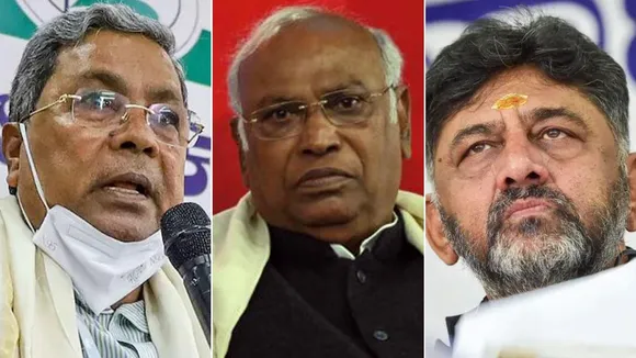 Karnataka Congress D K shivakumar Mallikarjun Kharge Siddaramaiah