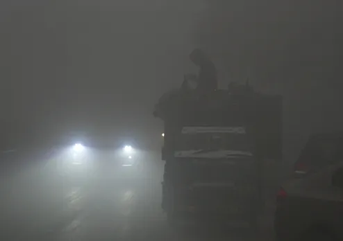 Weather Fog Delhi Winter Agra