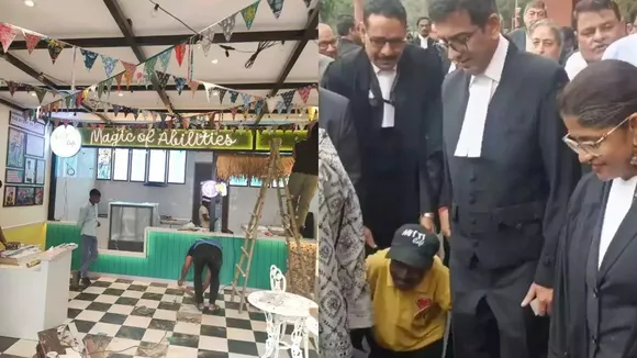 D Y Chandrachud inaugurates cafe