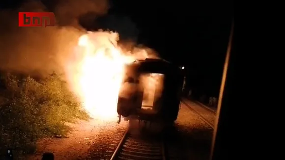 Pakistan Karachi Train Fire