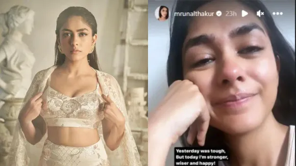 Mrunal Thakur crying
