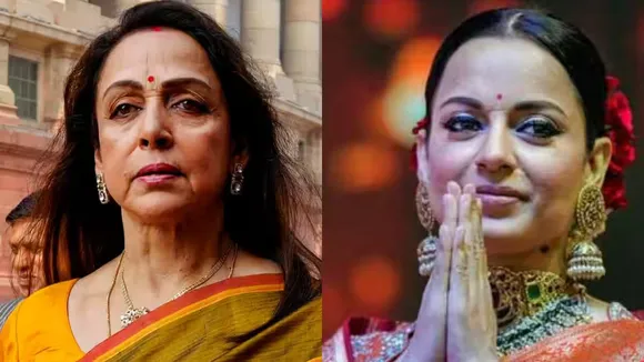 Kangana Ranaut and Hema Malini