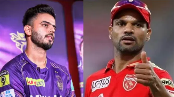 Nitish Rana Shikhar dhawan