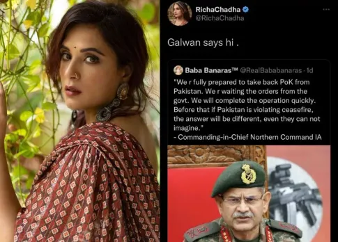 Richa Chadha Galwan Army Mamaearth