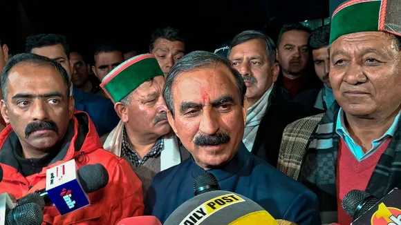 Himachal Pradesh Chief Minister Sukhvinder Singh Sukhu addresses the media